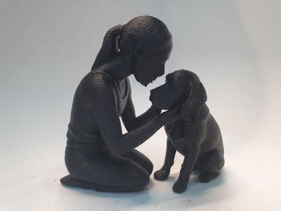 Soul Dog Woman with Beagle, Dog Love