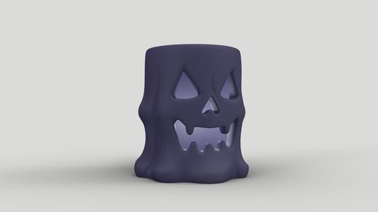 Halloween Pumpkin Pen Holder - Spooky jack-o’-lantern Desk Organizer