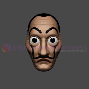 Dali Mask Salvador Lacasa de papel Face Mask - Money Heist Mask