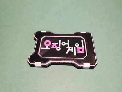 CARDHOLDER-WALLET (only back plate with logo Squid Game)