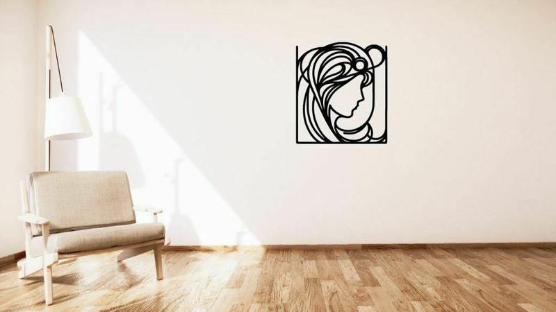 Art nouveau portrait / Secesní portrét wall decoration