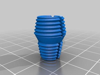 Self-centering tapered-thread Z-axis coupling [v2] Anet Edition