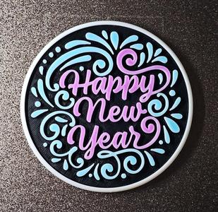 Happy New Year Coaster