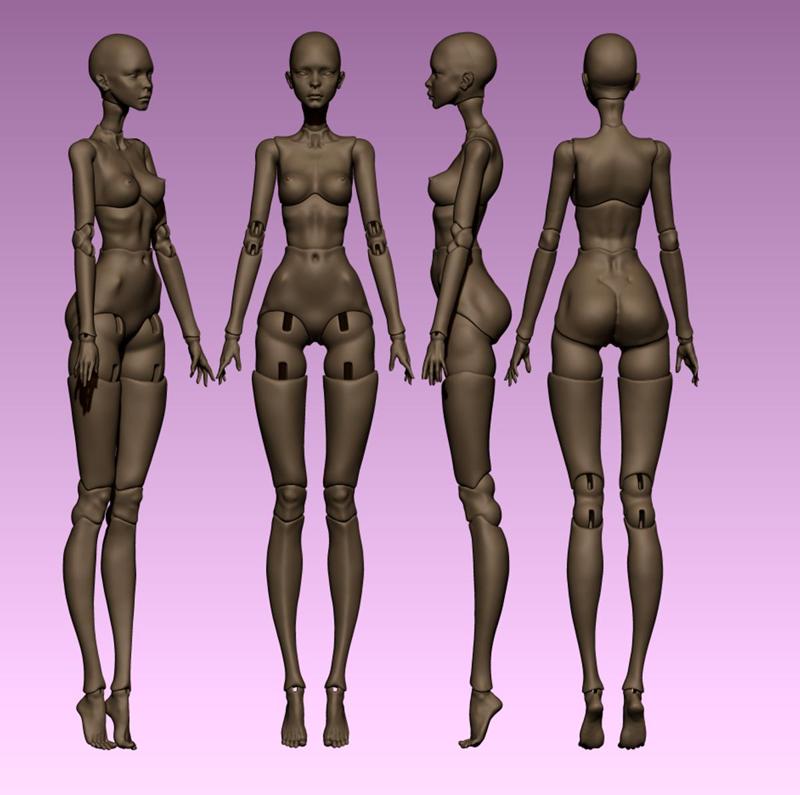 Additional hinge | 3D doll / jointed doll / bjd doll / ooak / digital doll handmade / Printing