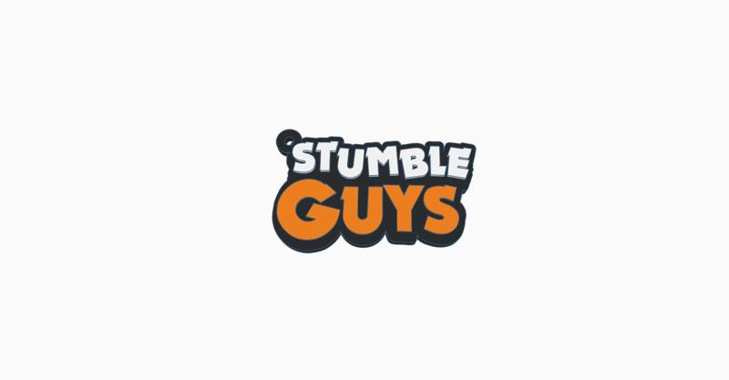 Stumble Guys logo keychain