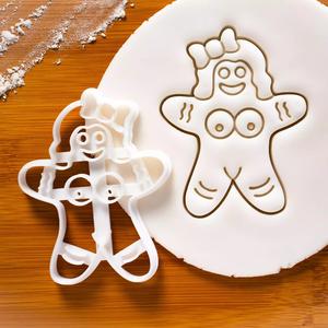 Set Mature Gingerbread Woman Cookie Cutter - Mujer de Jengibre Cortador de Galletas