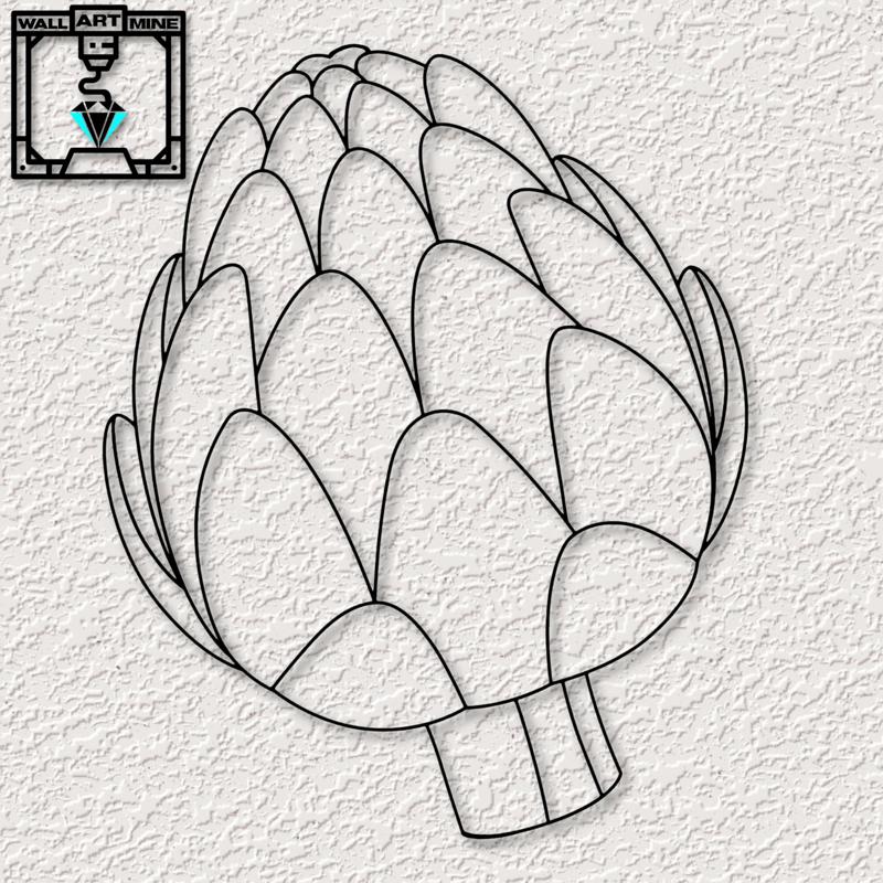 realistic food wall art artichoke wall decor autumn decoration