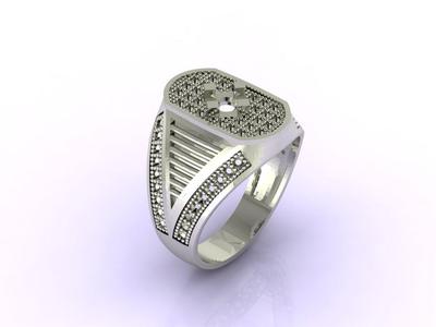 Gents Ring - Mens Ring STL READY FILES  Jewelry Rings For Men