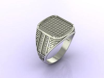 Gents Ring - Mens Ring STL READY FILES  Jewelry Rings For Men