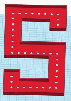 Block S with Pixel holes
