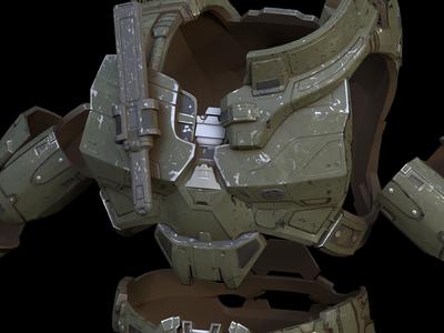 Dueling Gorget chest attachment 3d print file