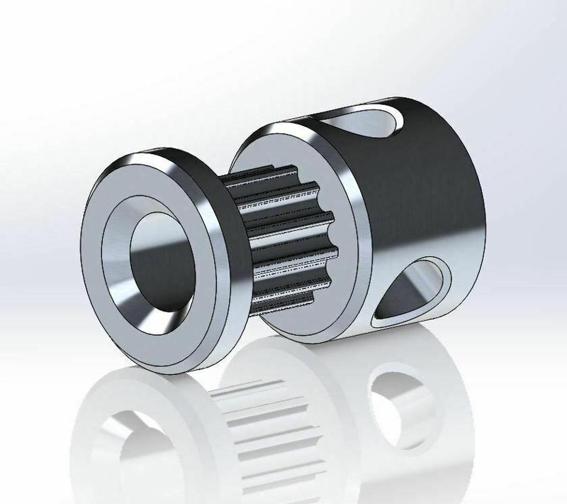 PARAMETRIC GT2 PULLEY 12T 5MM - STL