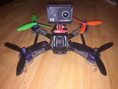 Action cam mount for Reely X220 race copter