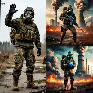 A set of Stalker Guardians of the Exclusion Zone