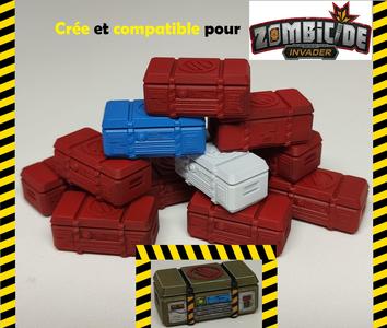 Zombicide Invader trunks 3D objective counters