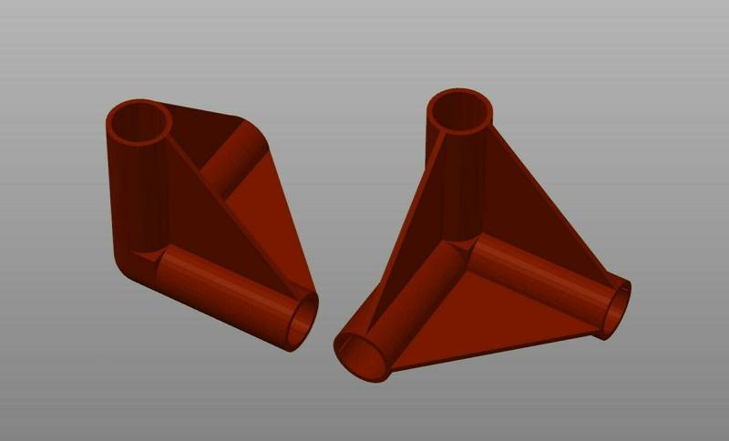 Party tent coupling piece