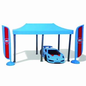 TENT AND FLAG 1:64 FOR DIORAMA HOT-WHEELS MATCHBOX MINIGT