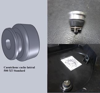 YAMAHA 500 XT - Rubber fastening Side covers