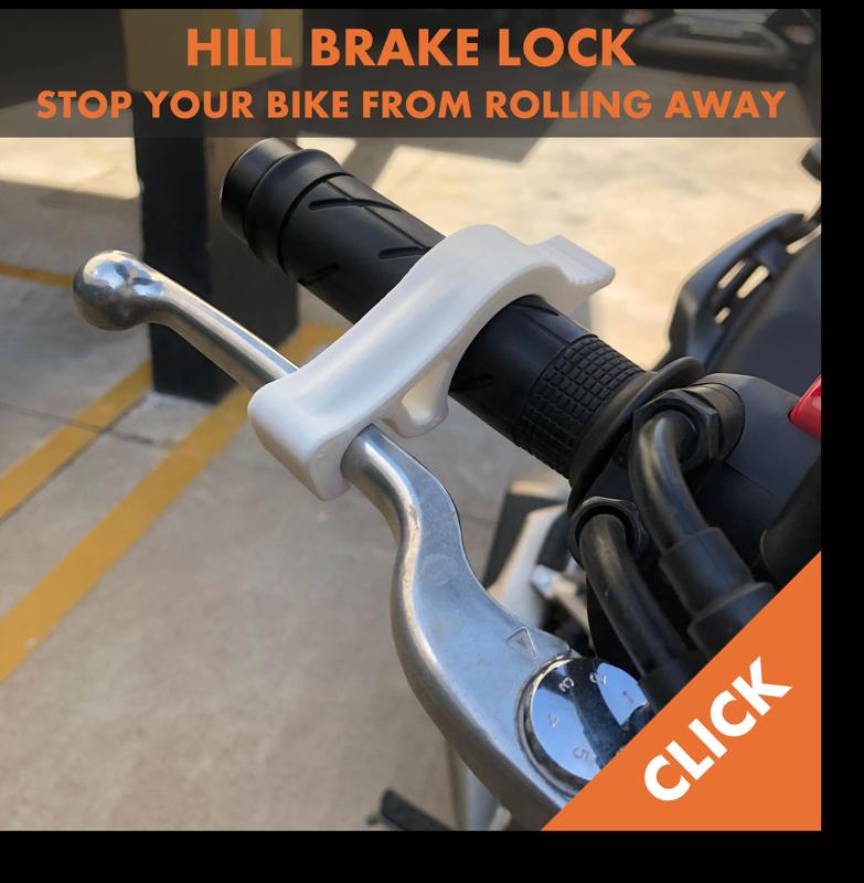 MOTORCYCLE & SCOOTER HILL BRAKE LOCK – PARK SAFELY ANYWHERE