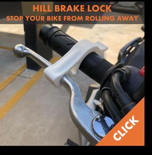 MOTORCYCLE & SCOOTER HILL BRAKE LOCK – PARK SAFELY ANYWHERE