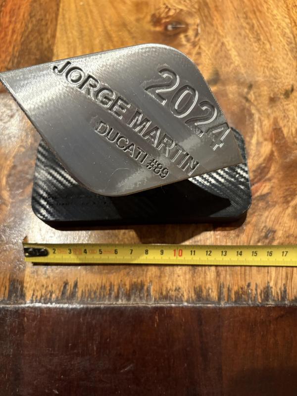 MotoGP trophy plaque 2023 FRANCESCO BAGNAIA