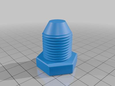 1/2 and 3/4 inch BSPP hydraulic caps and plug 