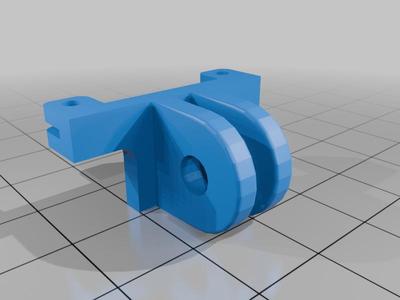 Minimalist ESP32-CAM holder with GoPro mount for the hardware version with screw holes