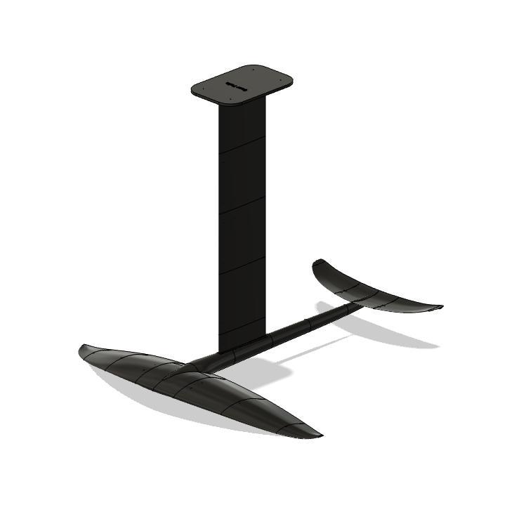 Hydrofoil Easy Rider Parts 31" Front Wingspan, 26" Mast, 16" Stabalizer