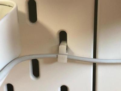 IKEA Skadis cable holder