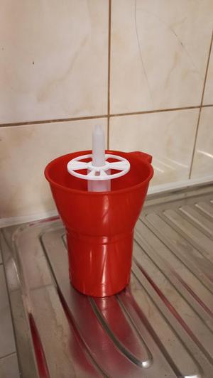 Beer bottle rinser can adapter (for homebrewing)