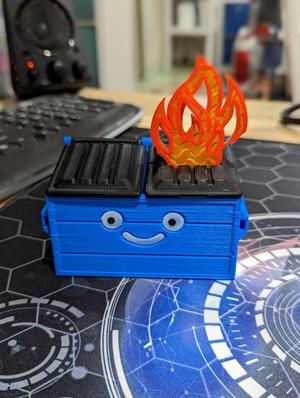 Happy little dumpster fire