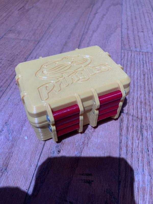 Over kill Pringles single serving case