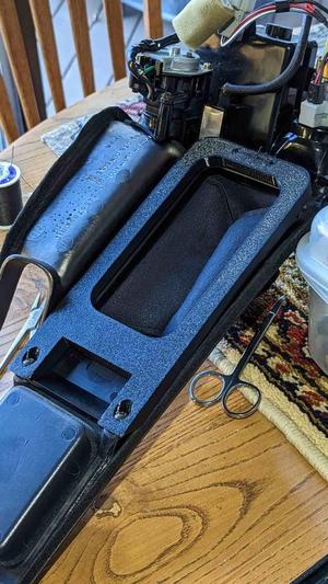 NSX shifter boot brace.