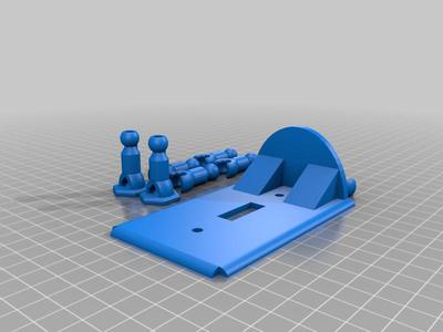 action figure arm light switch cover