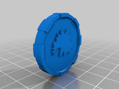 Stego Dino Medal - Fossil Fighters