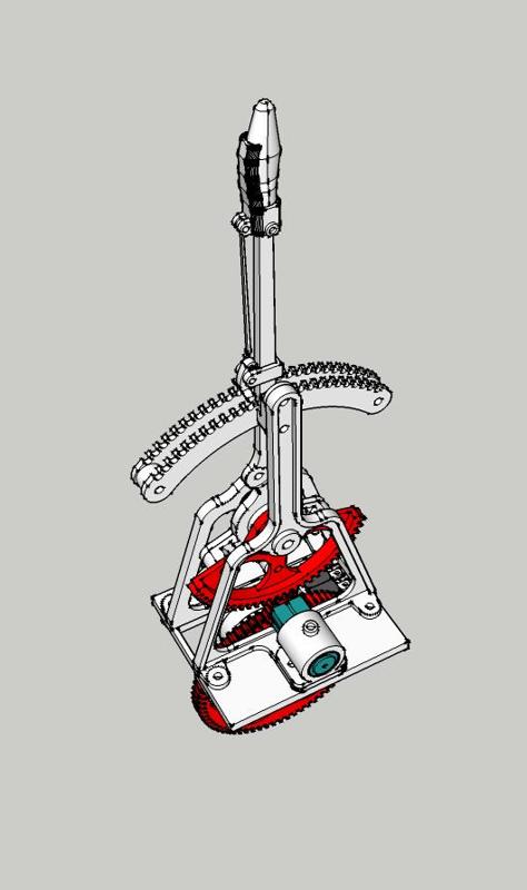 Palanca de mando motorizada