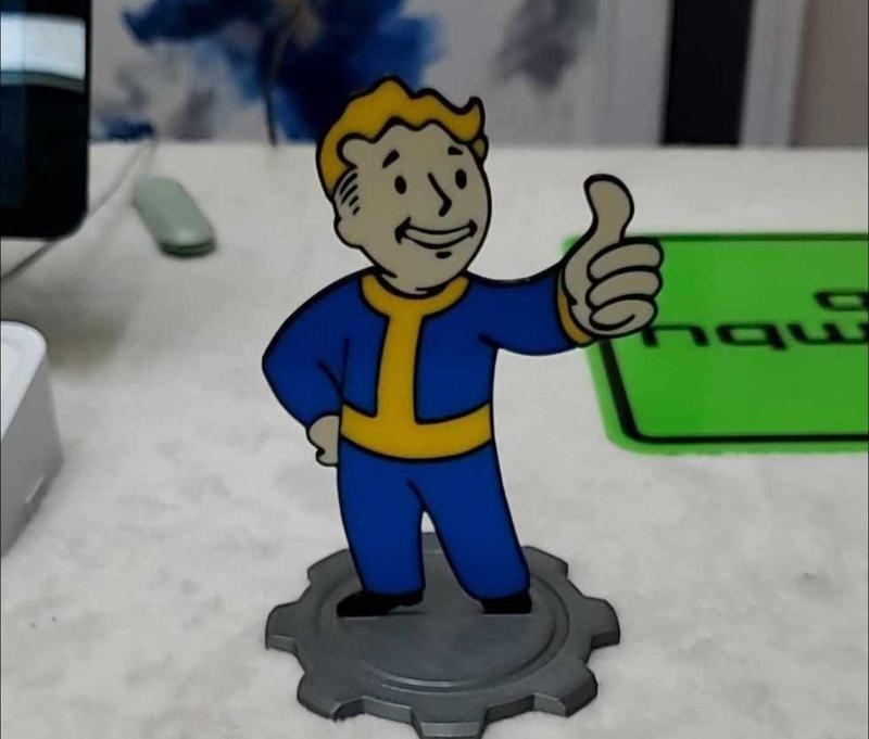 The Official Fallout Vault Boy Colored Standee