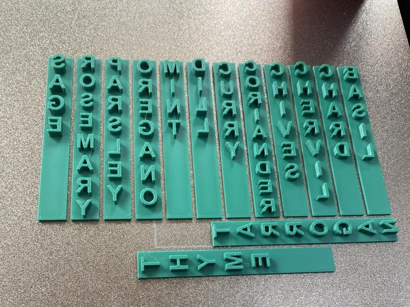 Herb Markers for Pottery 