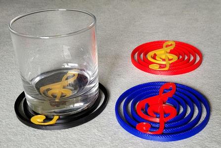 Clef coaster