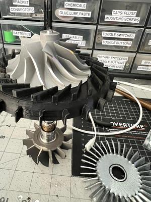 Turbine Compressor Diffuser With Stators