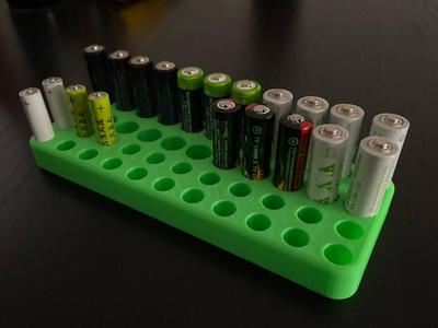 Simple AA/AAA battery holder