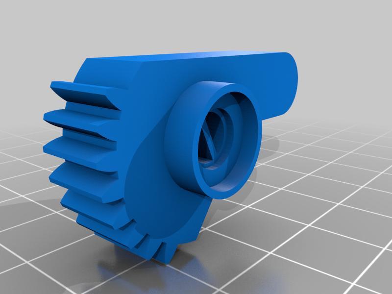 Logitech G25/G27/G29 pedal gear for 6 mm potentiometer