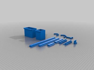 T-rail small tool organizer