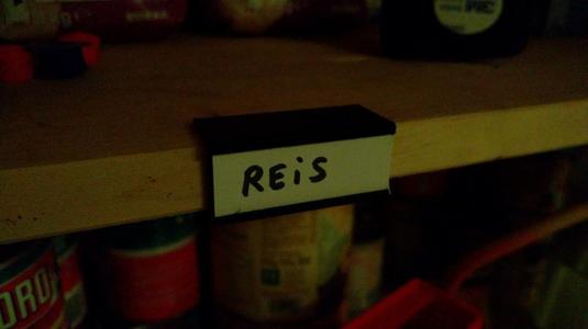 Storage Shelf Notation Clip