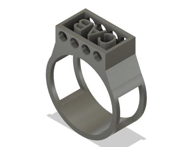 Initials Ring