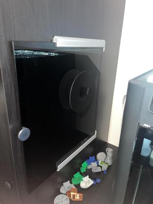 Bambu p1s p1p x1c glass lid wall holder