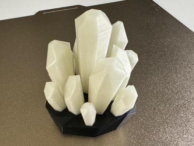 Glow in the Dark Crystals and Removable Rocky Base