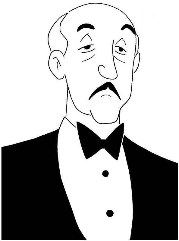 Alfred Pennyworth stencil