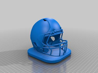 plain football helmet