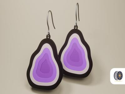 Glint | A Geode Inspired Earring Set | AMS